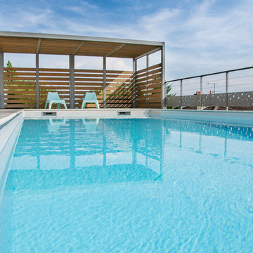 Jaune & Bleu - Piscine sur mesure