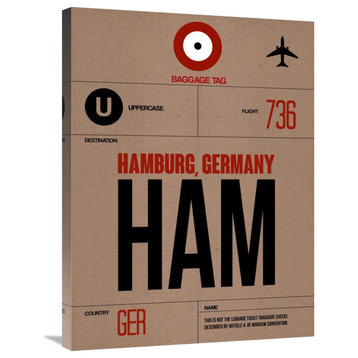 "HAM Hamburg Luggage Tag 1" Fine Art Print