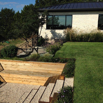Long Canyon Austin Modern - New Home and Courtyard