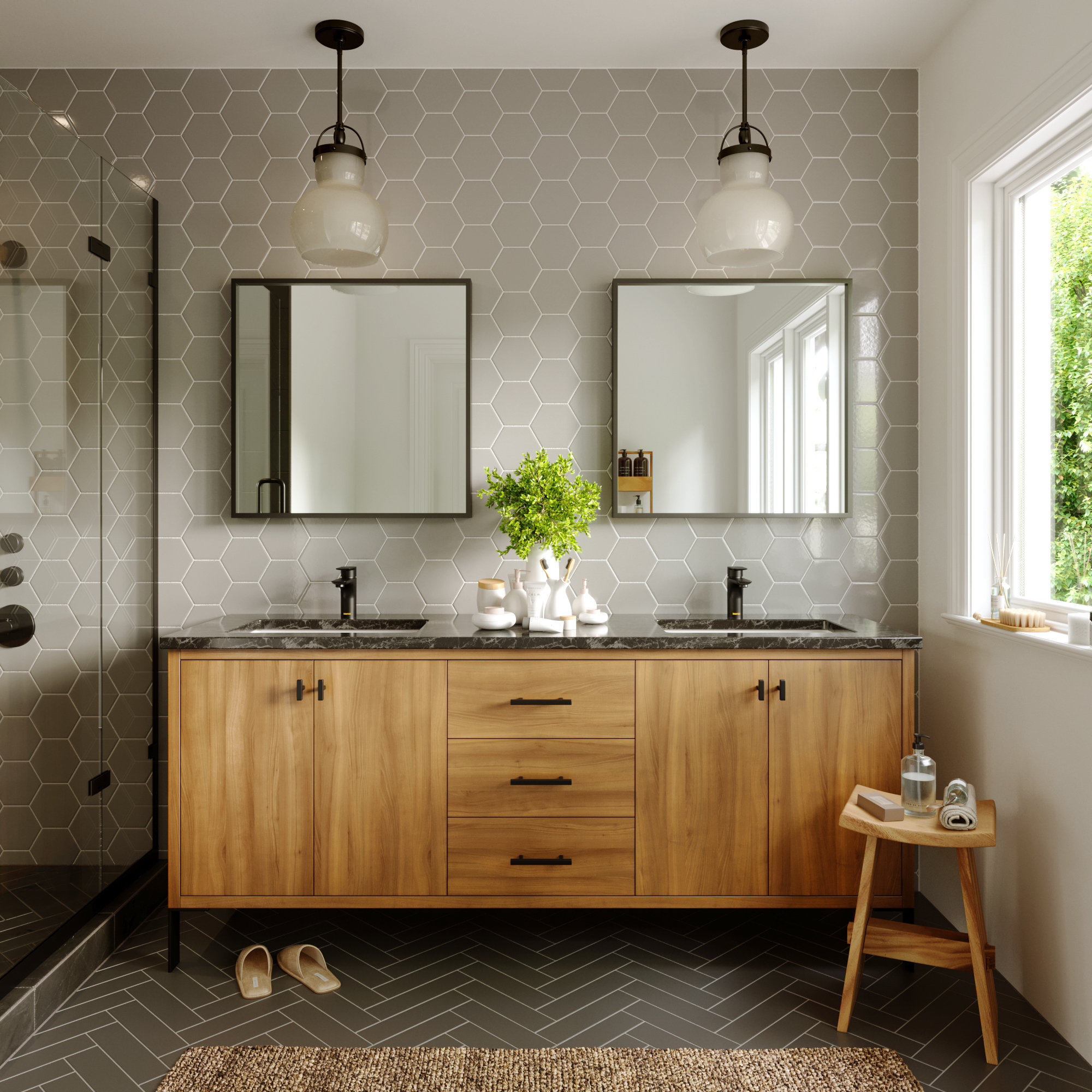 Karran KBF420 1-Hole 1-Handle Basin Faucet With Pop-up Drain, Matte Black