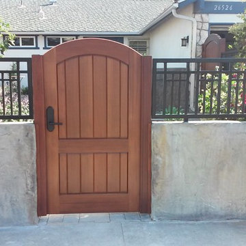 Custom Wood Gate by Garden Passages