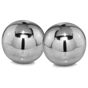 Bola Polished Sphere, 3"D, Set of 2