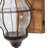 Industrial Brown Metal Accent Lamp 84329