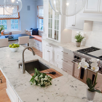 Merion Station, PA - Transitional White Kitchen