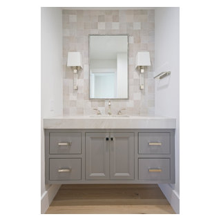 Dana Point - Full Remodel - Beach Style - Powder Room - Orange County ...