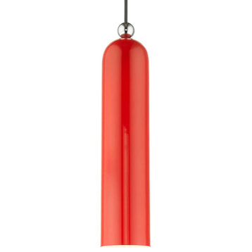 Livex Lighting 46751 Ardmore 5"W Mini Pendant - Shiny Red