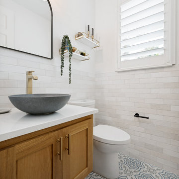 Powder Bathroom & Home Office Remodel in Prosper, Texas