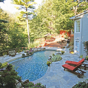 decks with pools.