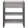Atria Small End Table with Drawer in Platinum Gray - Engineered Wood