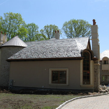 Stucco, veneer stone, brick and ArcusStone