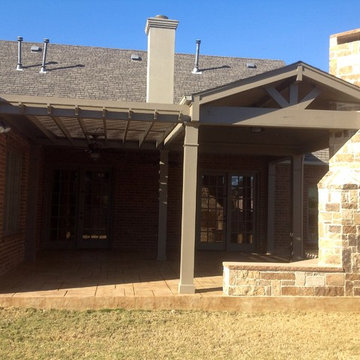 Painted Open Gable Roof