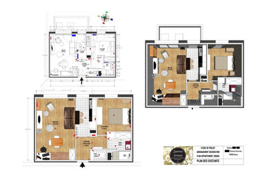 Rénovation avec beaucoup de rangements pour un appartement en ville