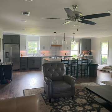 Lively Load-bearing Wall Removal with New Kitchen