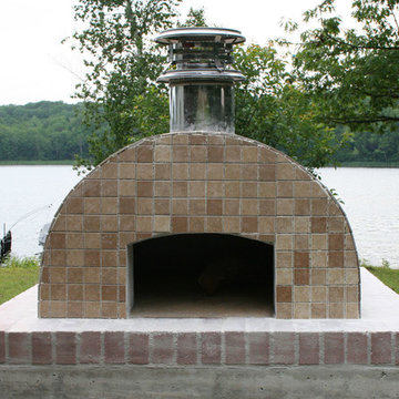 The Kenny Family Wood Fired Brick Pizza Oven in Maine