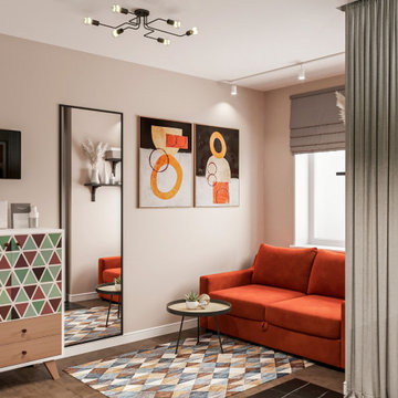 Online Interior Design of Studio Apartment