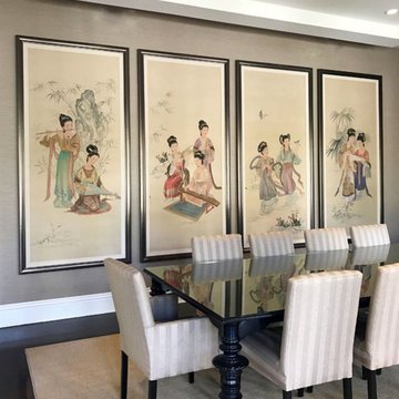 Oriental silk wallpaper in China-Details
