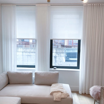 GALERIE Condominium – Solar Shades and Ripplefold Drapery