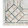 Nourison Glitz 2'3" x 7'6" Ivory/Taupe Mid-Century Modern Indoor Area Rug