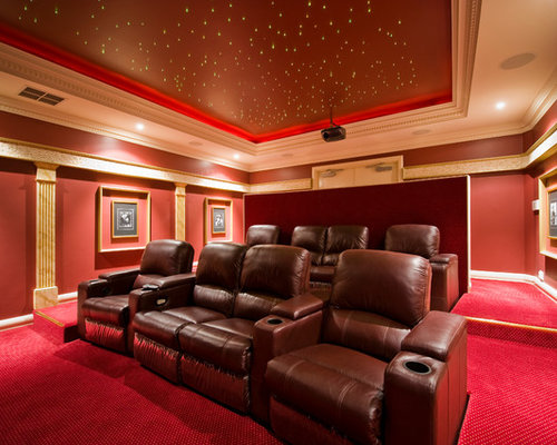 Best Home Theatre Design Ideas & Remodel Pictures | Houzz  Save Photo