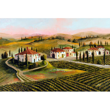"Bella Tuscany" Canvas Painting by H. Hargrove, 36"x24"