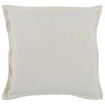 Kosas Home - Amy 100% Linen 22" Square Throw Pillow, Ivory - Introduce rich color into your home with the Amy pillow collection. Crafted from cold dyed fabric for a distressed look, this pillow enhances any space with a luxuriously look and feel. Choose from multiple colors for the shade that best fits your design, or combine multiples to create a vibrant effect. A soft feather blend insert gives this pillow a lavish supportive feel that makes this pillow as comfortable as it is beautiful.