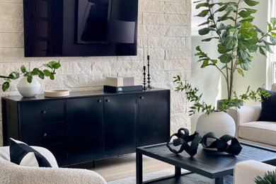 Inspiration for a living room remodel in Boise