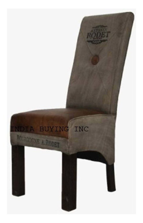 Industrial leather and canvas furniture from India buying inc