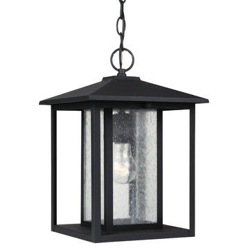 Sea Gull Lighting 1-Light Outdoor Pendant, Black