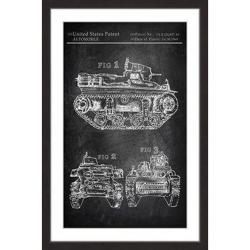 "Military Tank Design" Framed Painting Print, 20"x30"