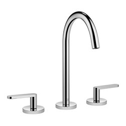 Meta. Waschtisch-Dreilochbatterie mit Ablaufgarnitur - Bathroom Sink Taps