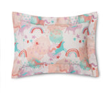 Pointehaven - Lullaby Bedding Unicorn Collection, Boudoir Pillow, Boudoir Pillow - Enchant your day away with this Lullaby Bedding 200 Thread Count Unicorn Percale Boudoir Pillow from Lullaby Bedding.  Complete the ensemble with Lullaby's Unicorn Sheets, Duvet and Quilt Sets.