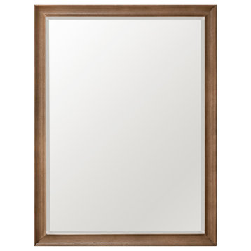 Glenbrooke 30" Mirror, White Wash Walnut