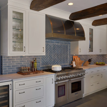 Expansive Transitional Kitchen Overlooking the Hudson