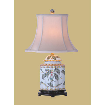 Birds and Blossoms Porcelain Table Lamp