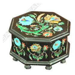 MONARCH OCTAGONAL MARBLE BOX - Home Accessories & Decor