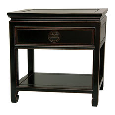 50 Most Por Asian Nightstands And Bedside Tables For 2018 Houzz Oriental Furniture Rosewood Bedside Table In Antique Black Nightstands And Tables