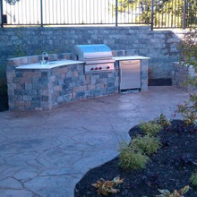 patio w grilling and fireplace