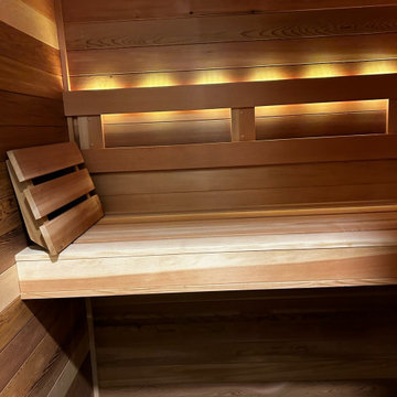 Compact Basement Sauna