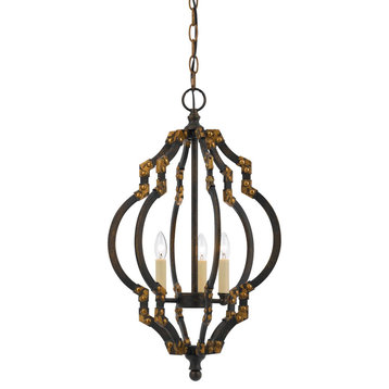 Irontique Gold Metal Howell, Pendant, Fx-3593-3