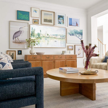 Living Room Interior Design Dallas – Custom Furnishings & Layered Neutral Palett