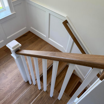 Project #141 | Timeless Switchback Staircase with Traditional Box Newels