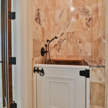 Dog / Pet Shower Area with Custom Azek Door