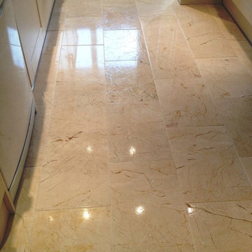 Marble Tiled Floor Restoration in Albrighton