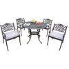 5-Pc Outdoor Cushioned Dining Set