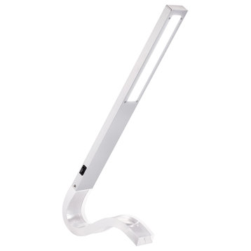 The Wave 19" Modern LED Desk Lamp With Night Light