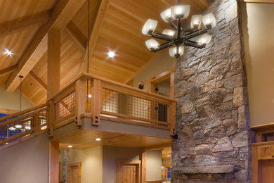 Living room - rustic living room idea in San Francisco