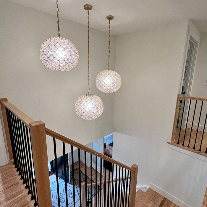 Inspiration for a contemporary staircase remodel in Denver