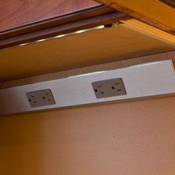 Angle Power Strip- Under Cabinet - Extension Cords And Power Strips