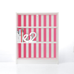 PANYL Hot Pink Thin Stripes for IKEA BILLY - Home Decor