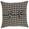 Black Check Pillow Fabric 16x16
